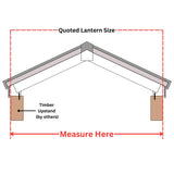 1000 x 3000 mm Brett Martin Contemporary Roof Lantern.