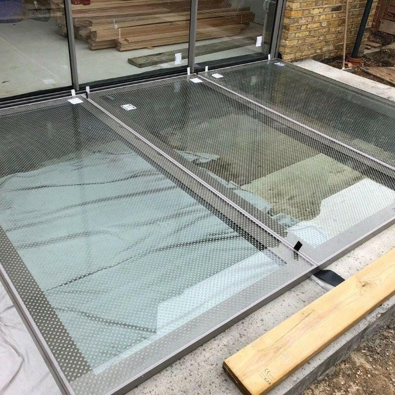 800 x 1500 mm Framed Walk-on Skylight.
