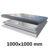 1000 x 1000 mm Brett Martin Manual Opening Flat Roof Skylight.