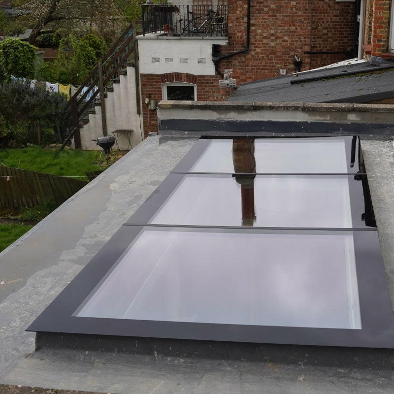Custom Size Frameless Modular Skylights (Flat / Pitched Roof).