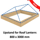 800 x 3000 mm Insulated Upstand for Roof Lantern.