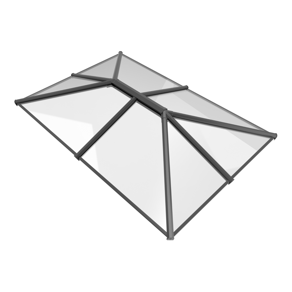 1750 x 2500 mm Stratus Aluminium Roof Lantern Style 4 (Traditional).