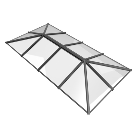1000 x 5500 mm Stratus Aluminium Roof Lantern Style 7 (Traditional).
