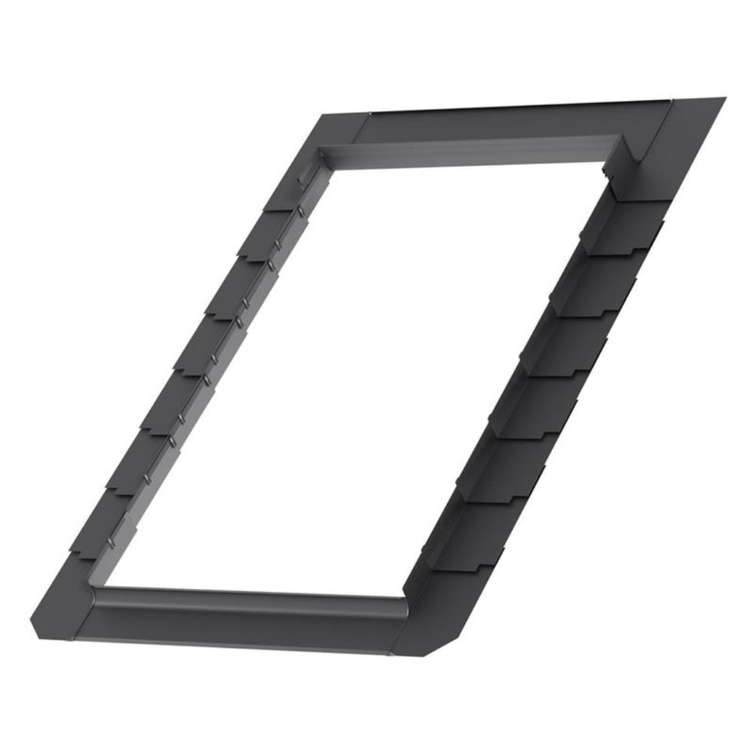 114x70 cm VELUX Pro EDL SK01 1000 Leisteen lood met isolatie | Grijze aluminium afwerking