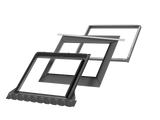 151x118 cm VELUX Pro+ EDWS MMK06 2000 Tile Flashing with Insulation | Grey Aluminium Finish.