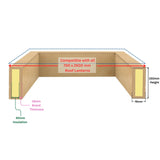 750 x 2500 mm Insulated Upstand for Roof Lantern.