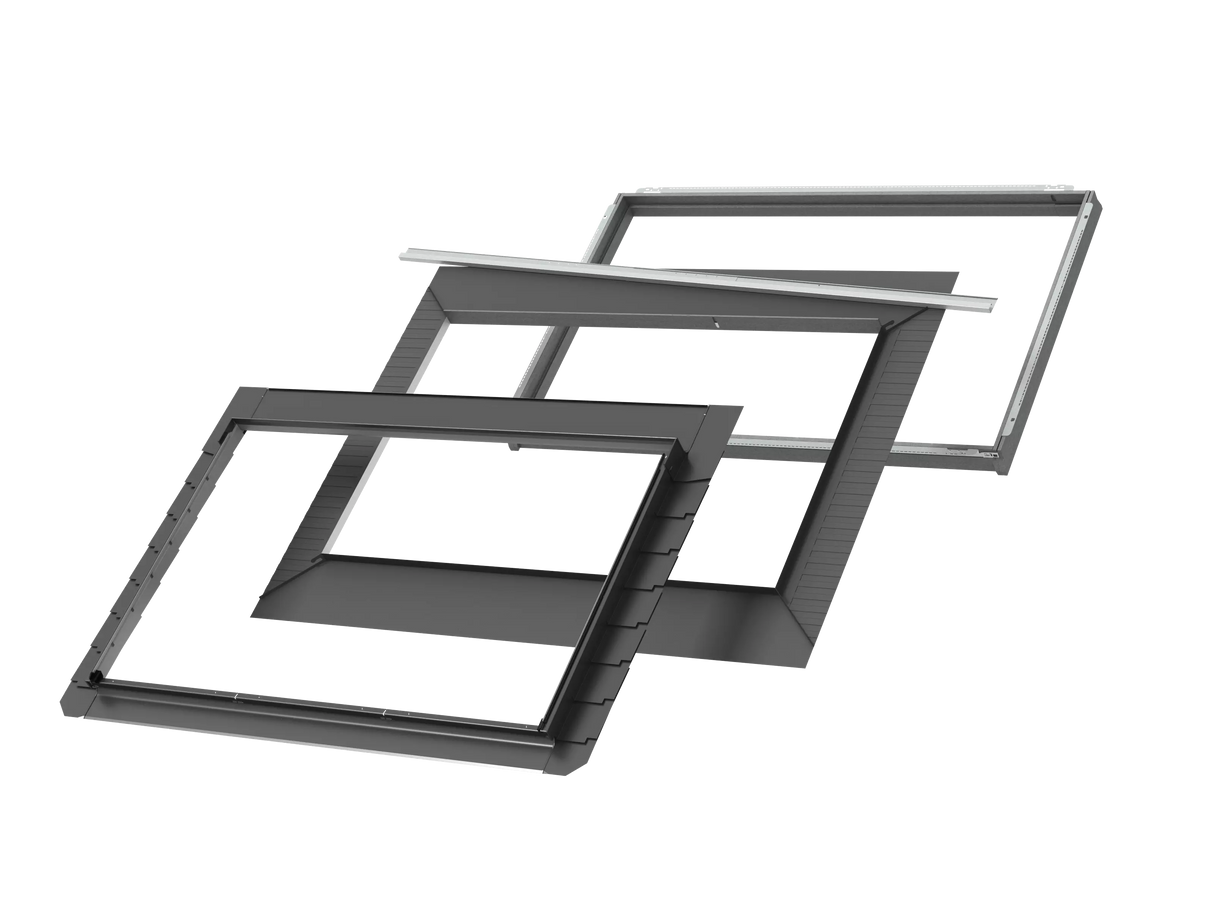 Solin en ardoise VELUX Pro+ EDLS FFKF06 2100 188x118 cm avec isolation | Finition cuivre