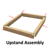 300 x 300 mm Insulated Upstand for Pitched Roof Skylight.