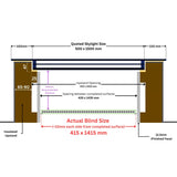Stores électriques LD 50 x 150 cm pour lucarnes et lanterneaux de toit plat/incliné