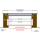 Stores électriques LD 80 x 120 cm pour lucarnes et lanterneaux de toit plat/incliné