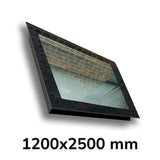 1200 x 2500 mm LD Frameless Triple Glazed Pitched Roof Skylight.
