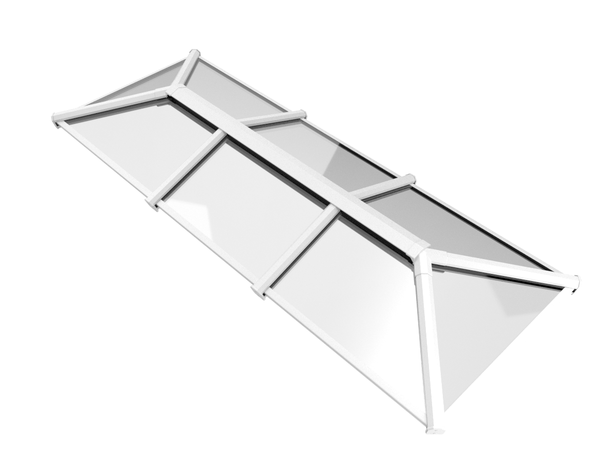 1000 x 4000 mm Stratus Aluminium Roof Lantern Style 3 (Traditional).