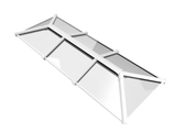 1000 x 4000 mm Stratus Aluminium Roof Lantern Style 3 (Traditional).