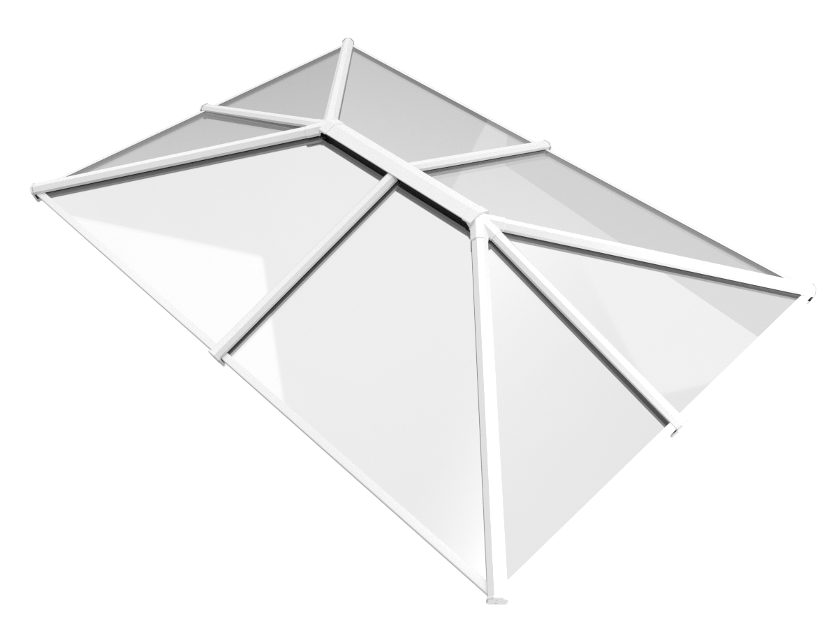 1500 x 2500 mm Stratus Aluminium Roof Lantern Style 4 (Traditional).