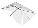 2750 x 3000 mm Stratus Aluminium Roof Lantern Style 4 (Traditional).