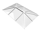 1000 x 3000 mm Stratus Aluminium Roof Lantern Style 5 (Traditional).