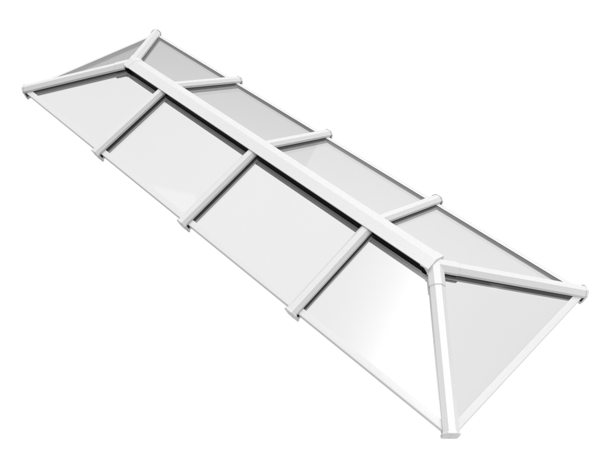 1000 x 3000 mm Stratus Aluminium Roof Lantern Style 6 (Traditional).