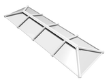 1000 x 3000 mm Stratus Aluminium Roof Lantern Style 6 (Traditional).